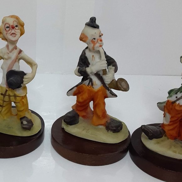 Vintage Pucci Arnart Hobo Clown Resin Figures - Lot of 4 - Picture 4 of 6